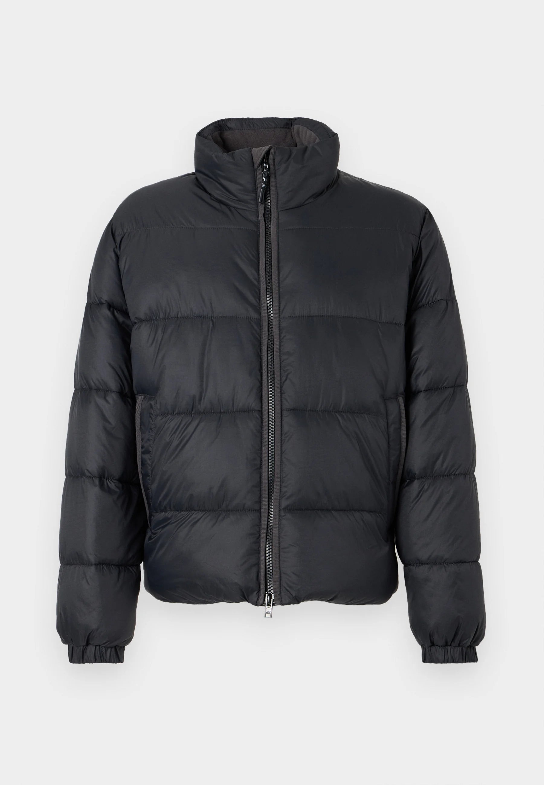 Abercrombie & Fitch AIRCLOUD MOCK PUFFER - Winter jacket - black