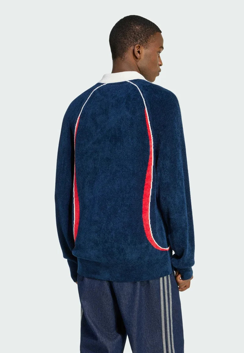 adidas Originals RETRO REMIX TEAMGEIST POLO - Polo shirt - night indigo better scarlet off white