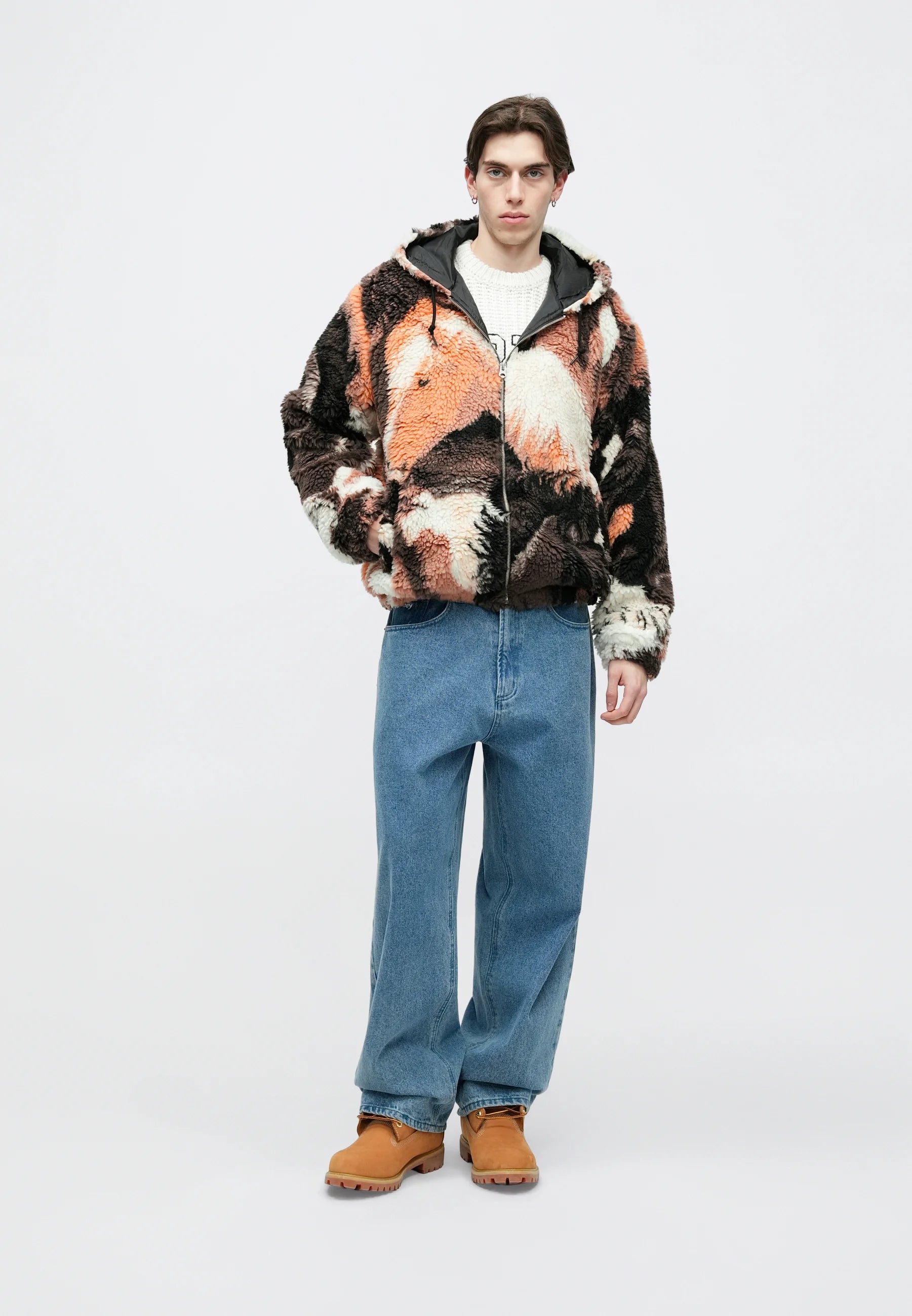 Obey Clothing HORSES SHERPA JACKET - Fleece jacket - brown multi