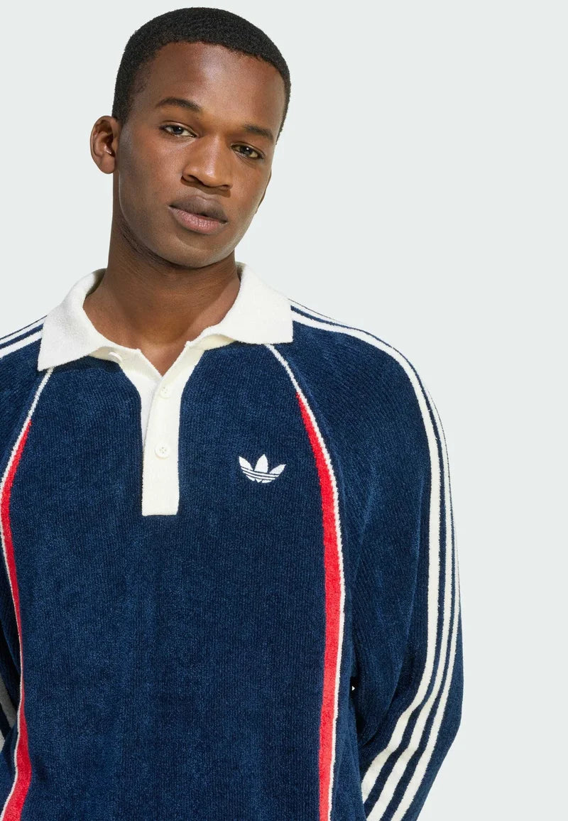 adidas Originals RETRO REMIX TEAMGEIST POLO - Polo shirt - night indigo better scarlet off white