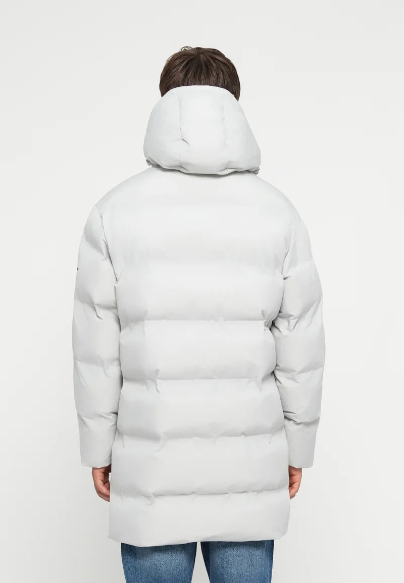 Jack & Jones JCOFUSION LONG PUFFER JACKET - Winter coat - light grey