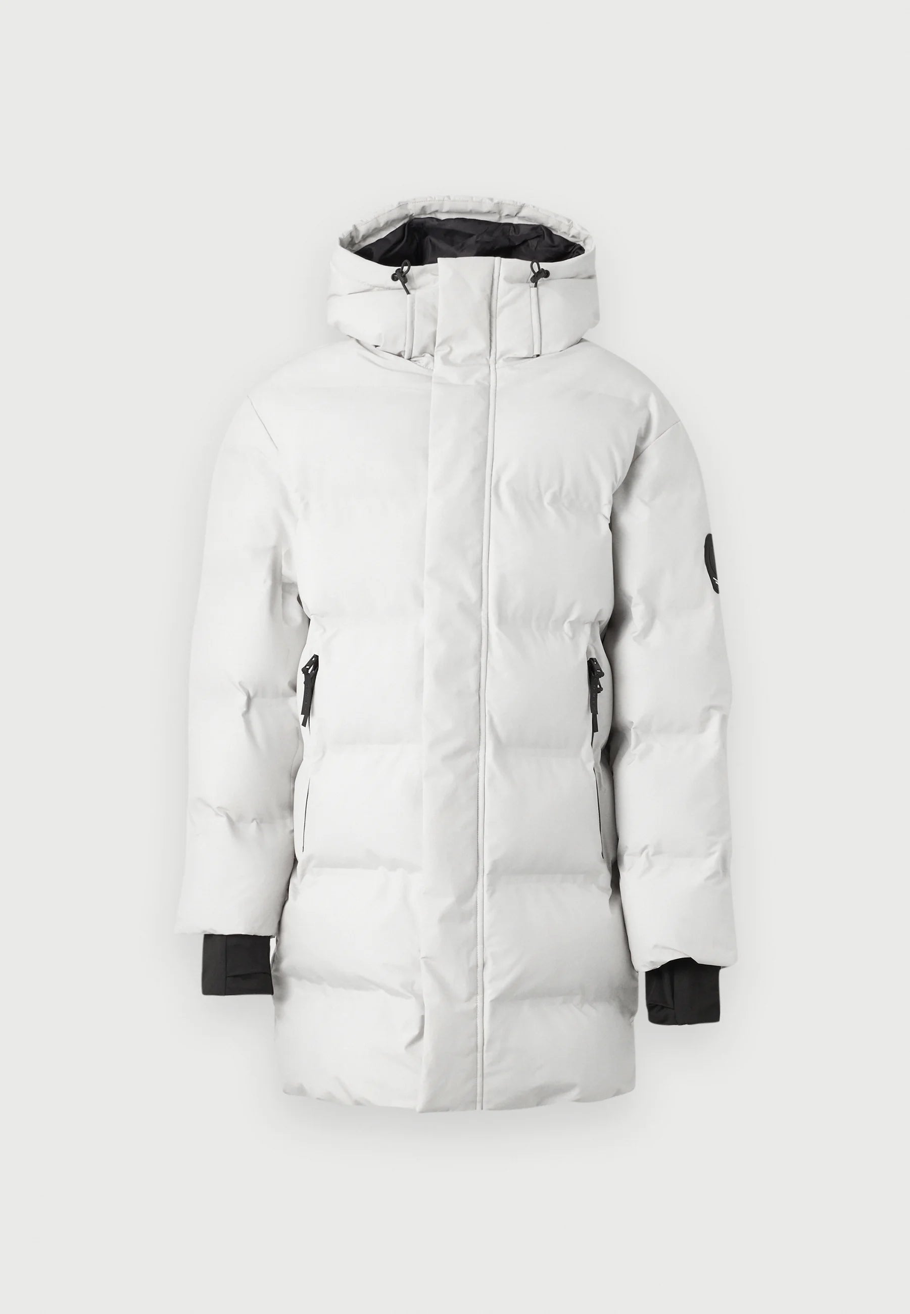Jack & Jones JCOFUSION LONG PUFFER JACKET - Winter coat - light grey